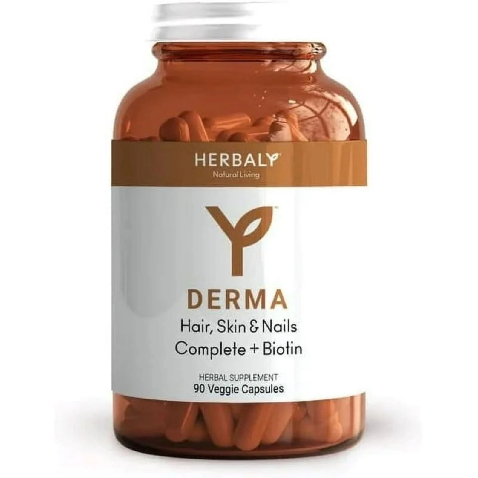 HERBALY Derma Hair, Skin & Nails Complete Plus Biotin- 90 Capsules