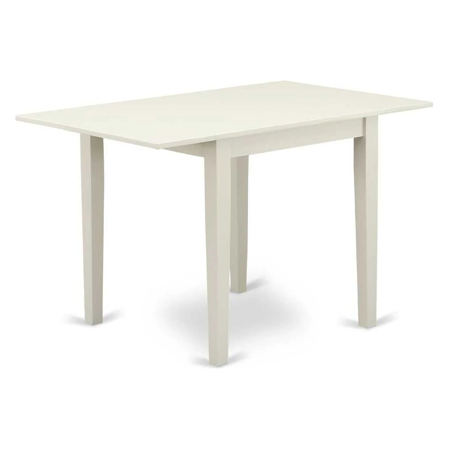 East West Furniture 3 Piece Dinette Set Consists of a Rectangle Dining Table with Dropleaf