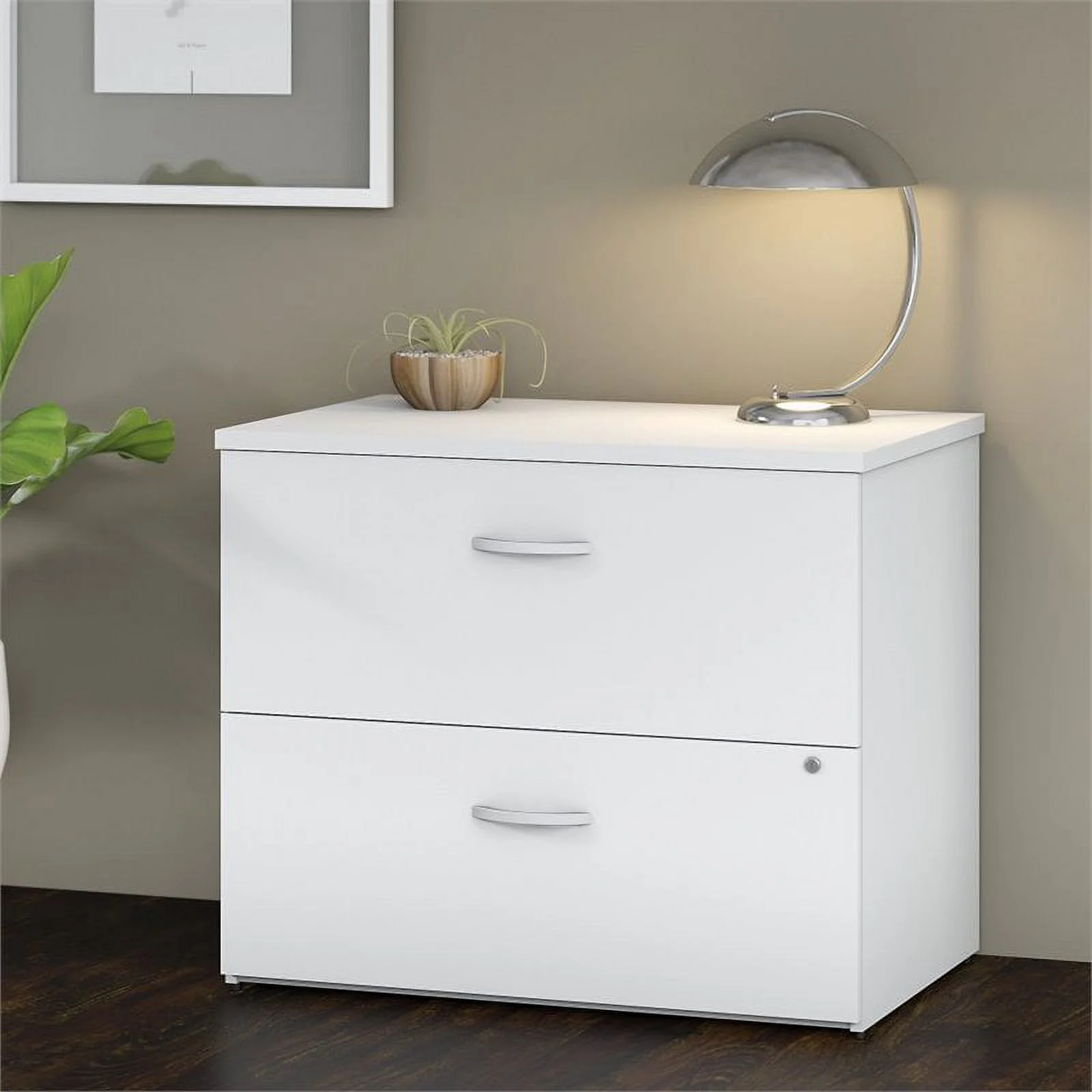 Scranton & Co Lateral File Cabinet in White