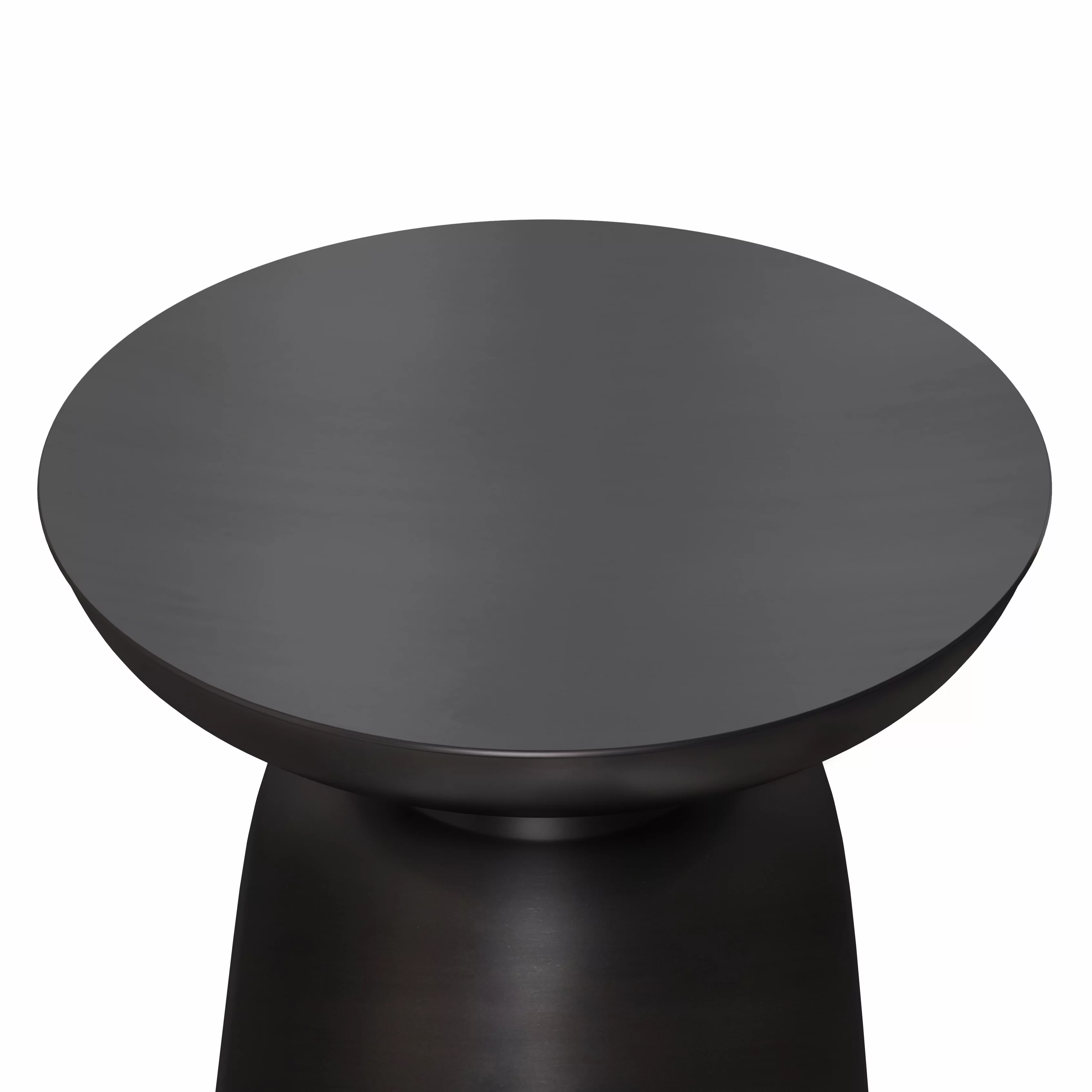 Toby Modern Industrial 16 inch Wide Metal Accent Side Table in Gold/Black Ombre, Fully Assembled-Color:Antique Copper