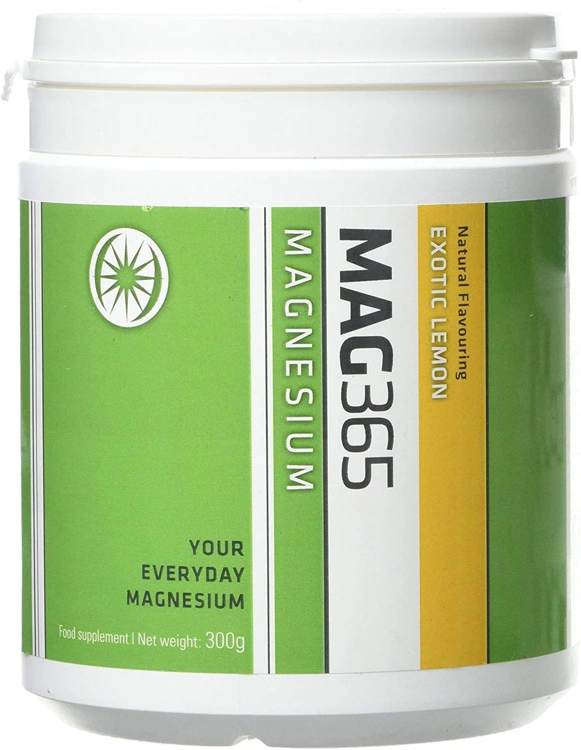 ITL Health Mag365 Natural Exotic Lemon Flavor Magnesium Powder for Adult | Combining Magnesium Carbonate with Citric Acid | Unique and Bioavailable Formula | 300g