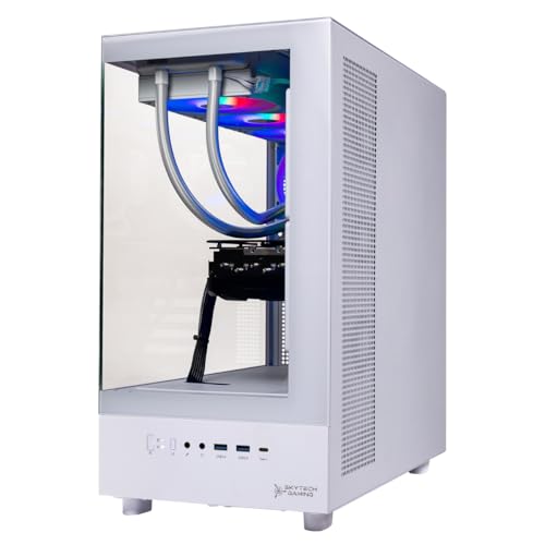 Skytech Gaming Azure 3 Desktop PC, Ryzen 7 9700X 3.8 GHz (5.5GHz), NVIDIA RTX 5060, 1TB NVMe SSD, 32GB DDR5 RAM 6000 RGB, 850W Gold ATX 3 PSU, 360mm ARGB AIO, Wi-Fi, Win 11