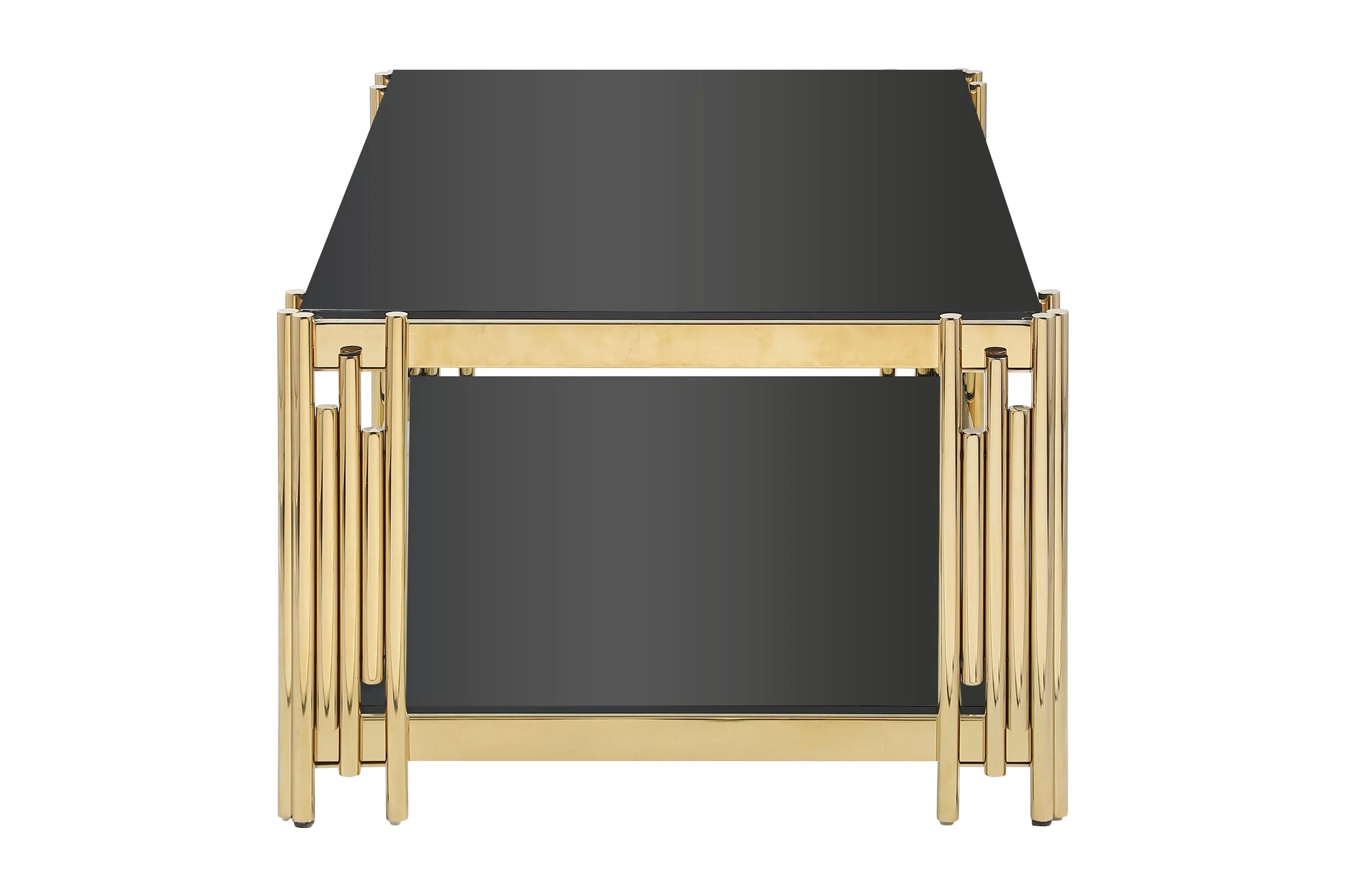 Elegant Rectangular Coffee Table with Glass Top - Enhance Living Space