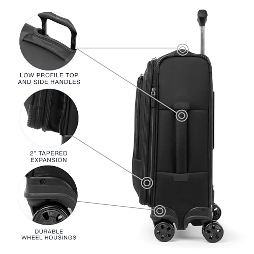 Travelpro Crew Classic Lightweight Softside Expandable Checked Luggage, 8 Wheel Spinner Suitcase, TSA Lock, Men and Women, Checked Large 29-Inch, Patriot Blue
