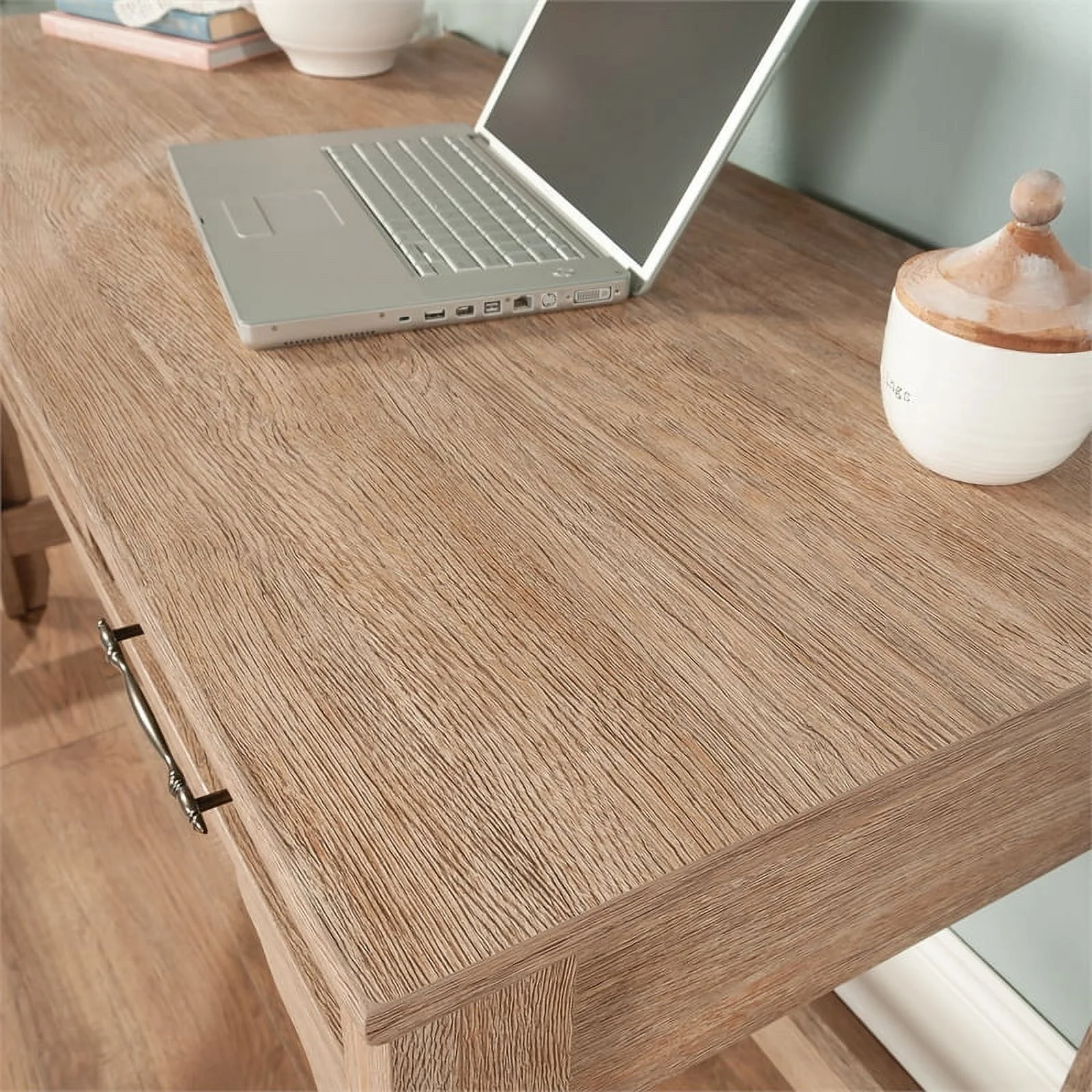 UrbanPro Modern Engineered Wood Writing Desk in Brushed Oak Finish