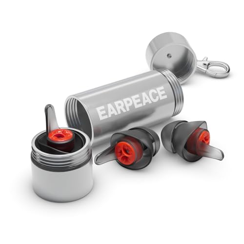EARPEACE Moto - Reusable Motorcycle Earplugs - Motorcycle Ear Plugs Wind Noise Protection - Comfortable Ear Plugs for Motorcycle Riding with High Fidelity Filter Noise Canceling Up to 26dB