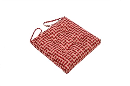 2-Pack Outdoor/Indoor Wicker Patio Seat Cushion Pad with Ties - Dining Chair Cushion, 17
