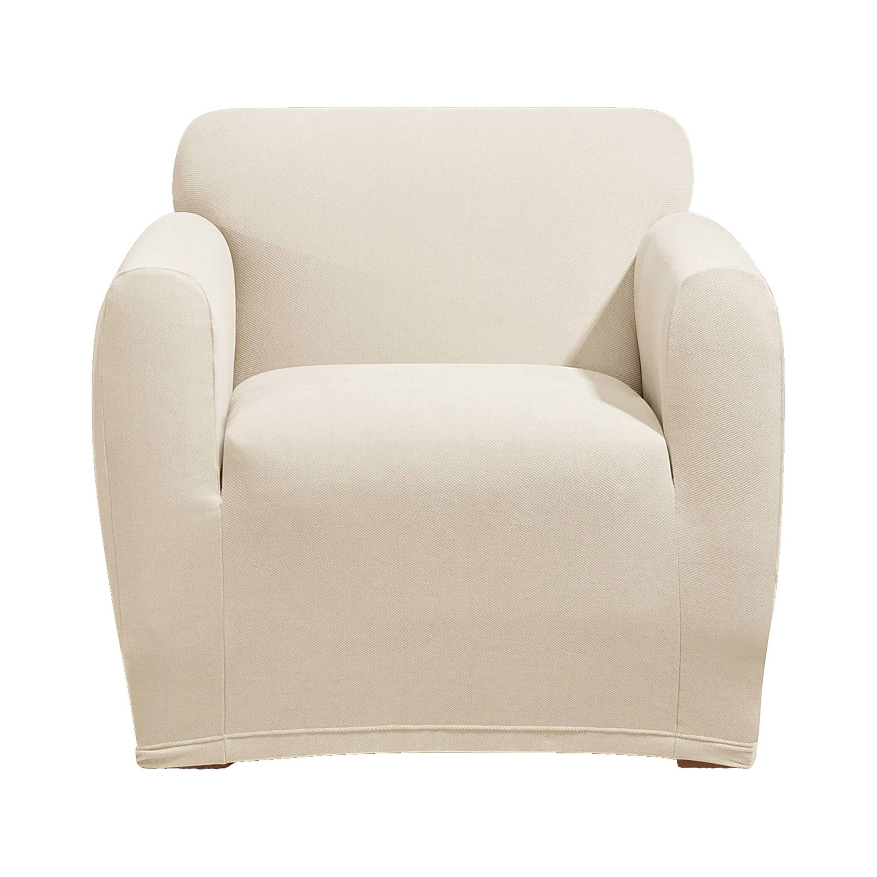 SureFit  Stretch Morgan 1 Piece Chair Slipcover Chocolate