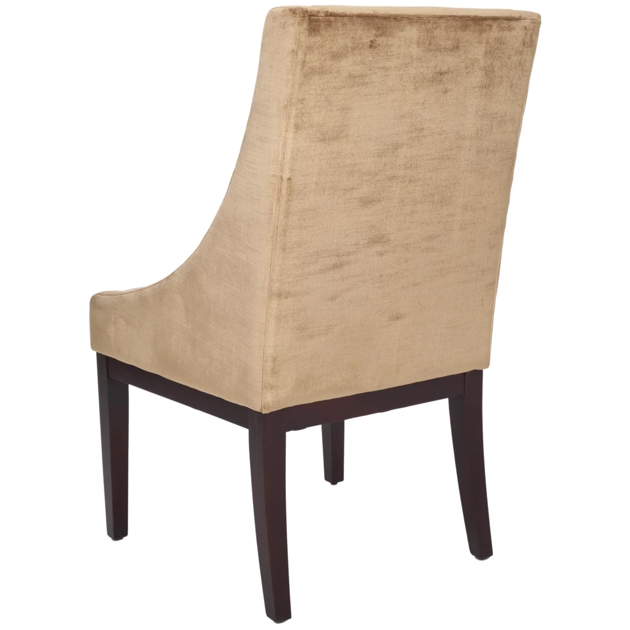 SAFAVIEH Velvet Sloping Arm Chair Champagne
