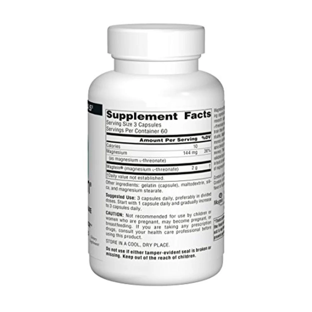 Source Naturals - Magtein Magnesium L-Threonate 667 mg. - 180 Capsules