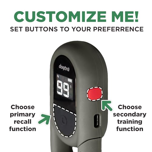 Dogtra CUE Gen 2 Tan – Customizable E-Collar for Dogs Training Collar with Remote – Easy, Safe, Beginner-Friendly Design – 99 Levels, Vibration, Boost, Waterproof, Rechargeable, 400-Yard Range