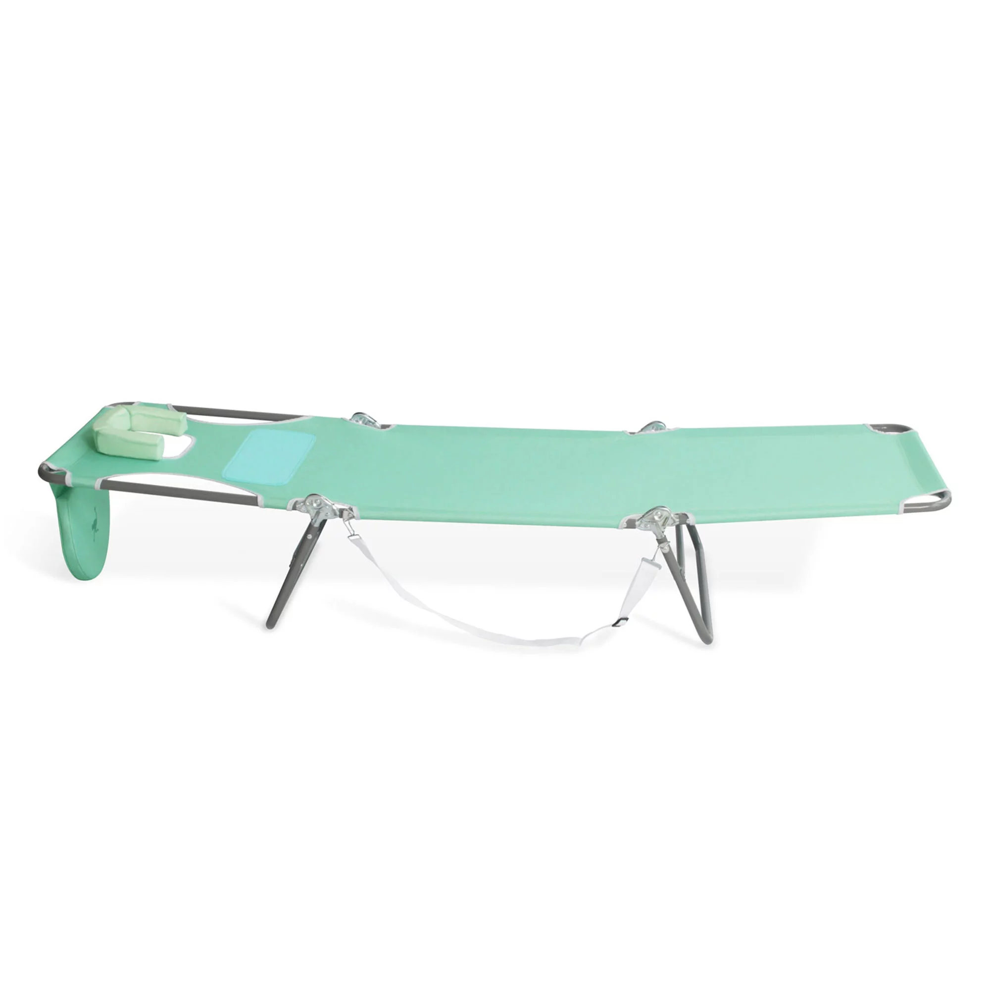 Ostrich Chaise Sunbathing Poolside Beach Chair w/Recliner Pool Chair, Teal