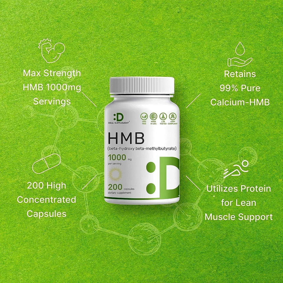 Strength HMB Supplements 1000mg Per Serving, 300 Capsules