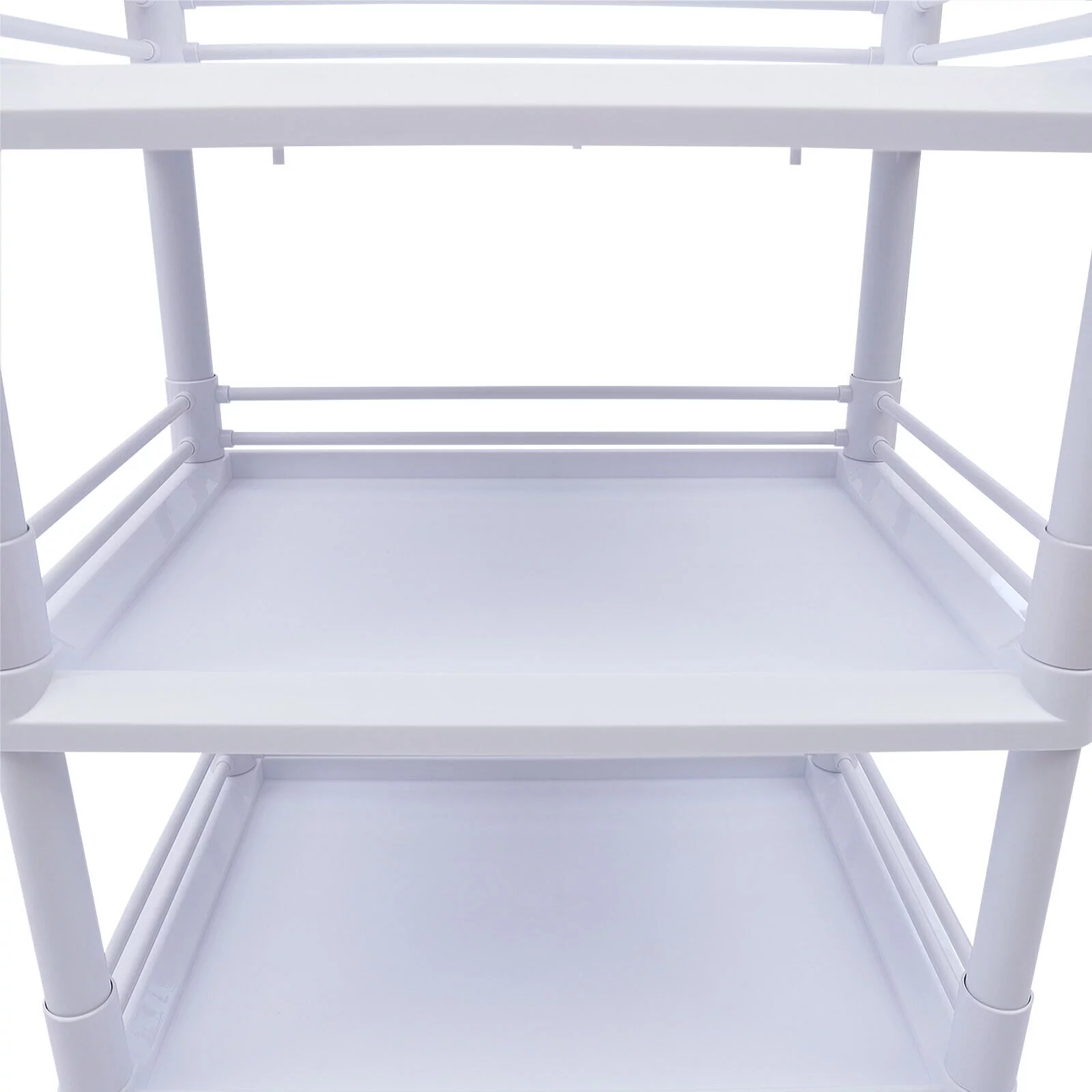 Medical Trolley Cart 3 Tier 330 Lbs Spacious Beauty Salon Rolling Utility Cart