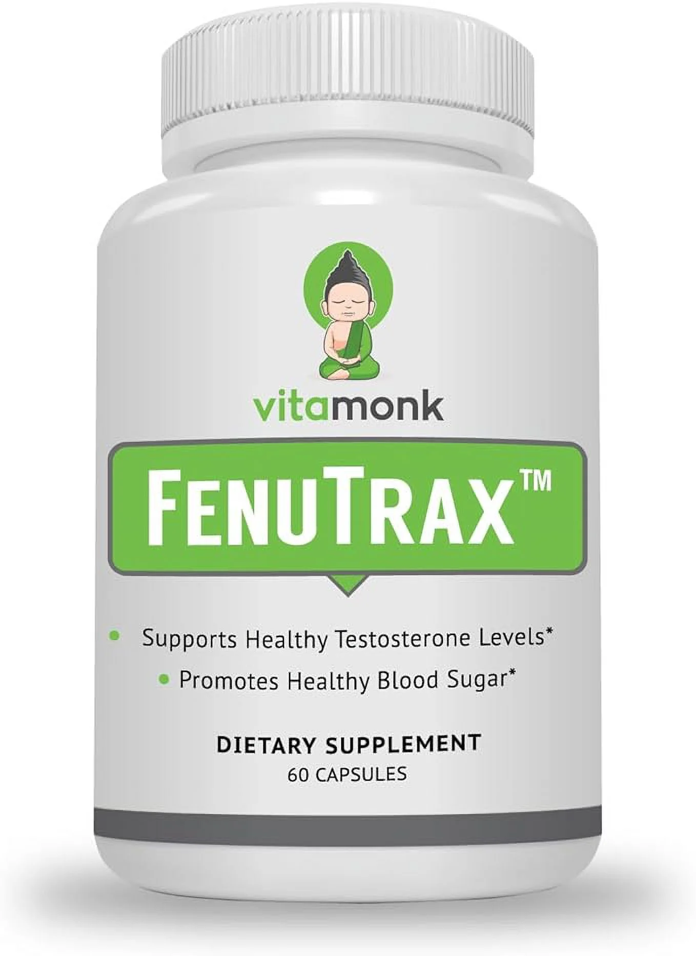 VitaMonk FenuTrax™ Fenugreek Extract Powerful 50% Fenugreek Seed Extract Standardized for Fenuside - High Furostanol Glycoside and Saponin Content When Compared to Testofen - 60 Capsules