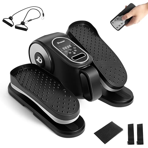 Under Desk Elliptical Machine, Ellipse Leg Exerciser As Seen On TV with Remote, 12 Speed Levels for Whole Family, Forward & Reverse Direction, Auto & Manual Mode, Quiet Portable Machine, Home & Office