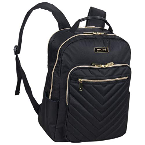 Kenneth Cole REACTION Chelsea Chevron Quilted Luggage, Black, 24-Inch Checked