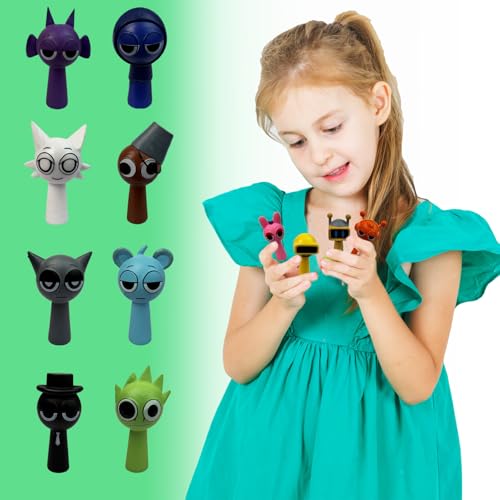 Sprunki Action Figures Mystery Box, Sprunki Mystery Box,Office Room Figurine Decor for Adults (Colorful-24Pcs)