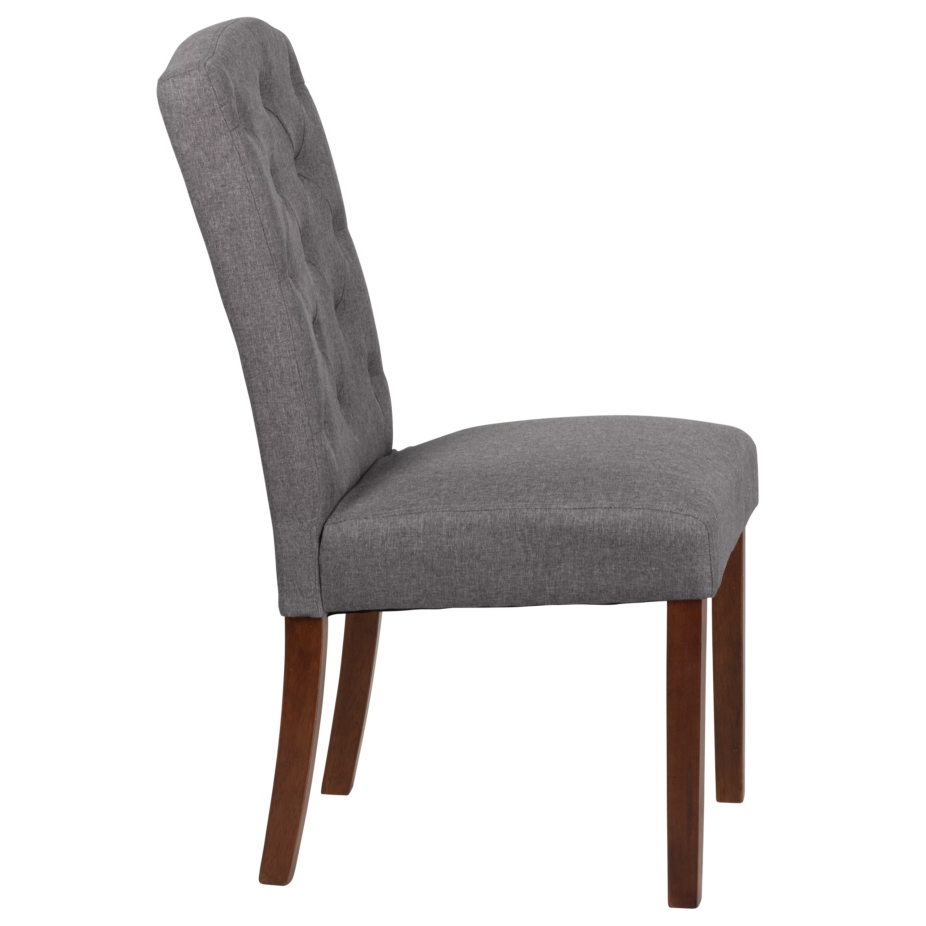 Flash Furniture HERCULES Grove Park Series Gray Fabric Tufted Parsons Chair