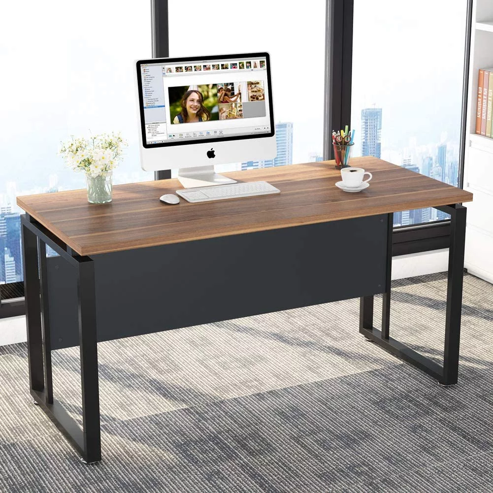 Tribesigns L-Shaped Computer Desk, 55 inch Executive Desk Business Furniture with 39” File Cabinet