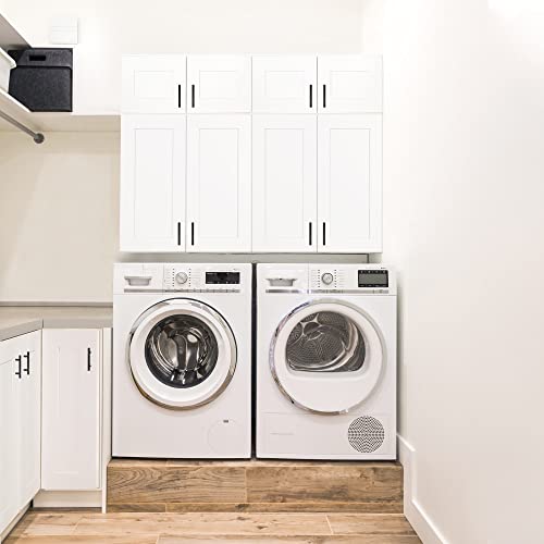 Brookings Shaker Unassembled Bridge Wall Kitchen Cabinet W3018, 30 W x 12 D x 18 H, Painted White with Sherwin Williams®, Solid Wood – Design House, 561662