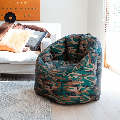 Big Joe Milano Lenox Denim Cobalt Beanbag Chair