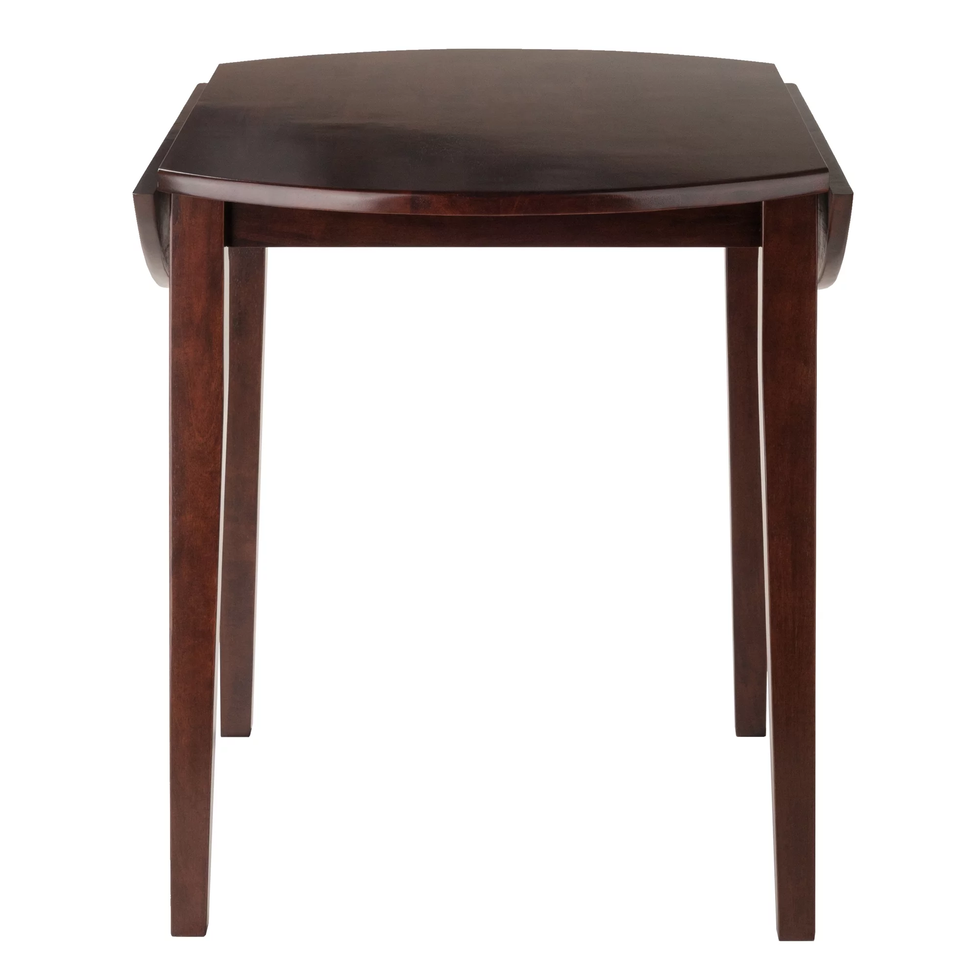 Winsome Wood Clayton Round Drop Leaf Dining Table, Walnut Finish
