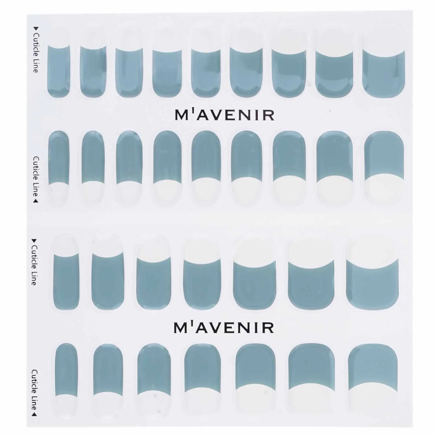 Mavenir Nail Sticker (Blue) - # Blue Leaf Nail  32pcs