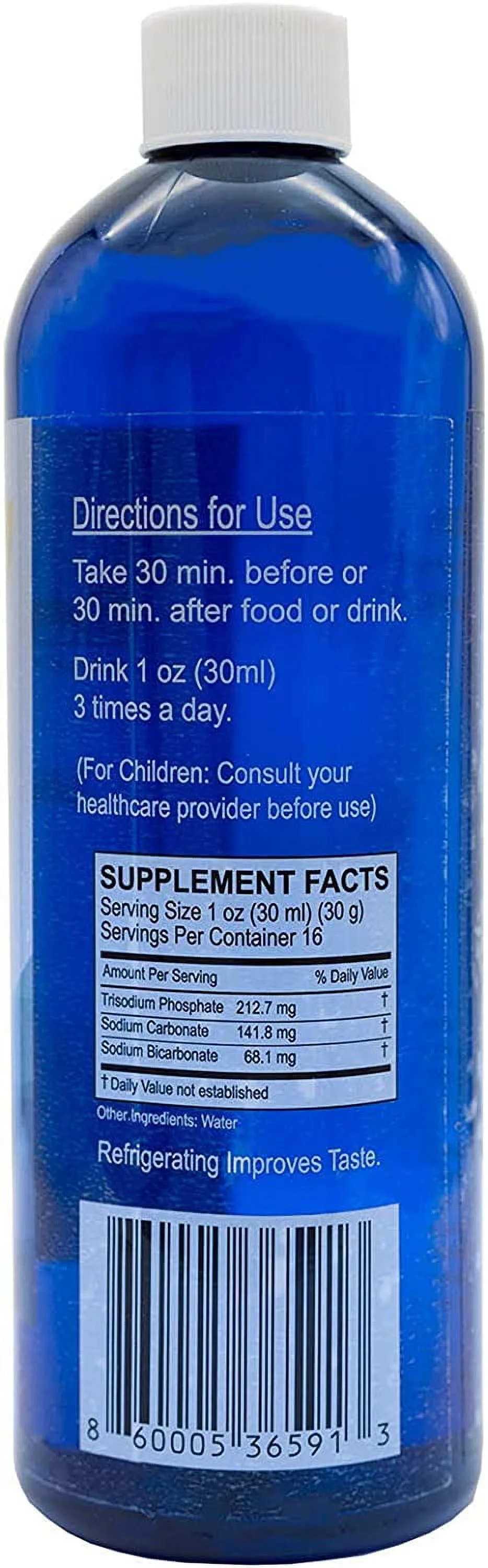 Alkaline Dietary Supplement - 11+ pH Alkalizing Concentrate and pH Booster Mineral Liquid (16 fl oz, 6 Bottles)