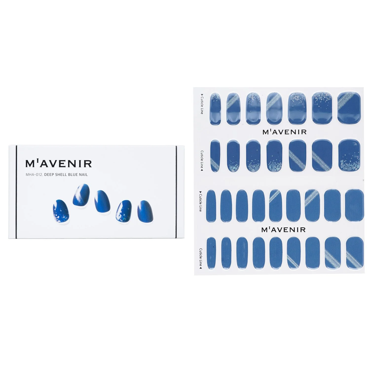 Mavenir Nail Sticker (Blue) - # Bright Road Night Nail  32pcs