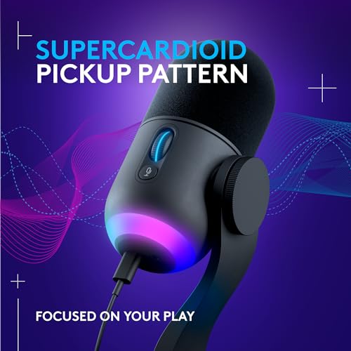 Logitech G733 Lightspeed Wireless Gaming Headset, Suspension Headband, Lightsync RGB, Blue VO!CE Mic, PRO-G Audio – Black, Gaming Headset Wireless, PC, PS5, PS4, Switch Compatible