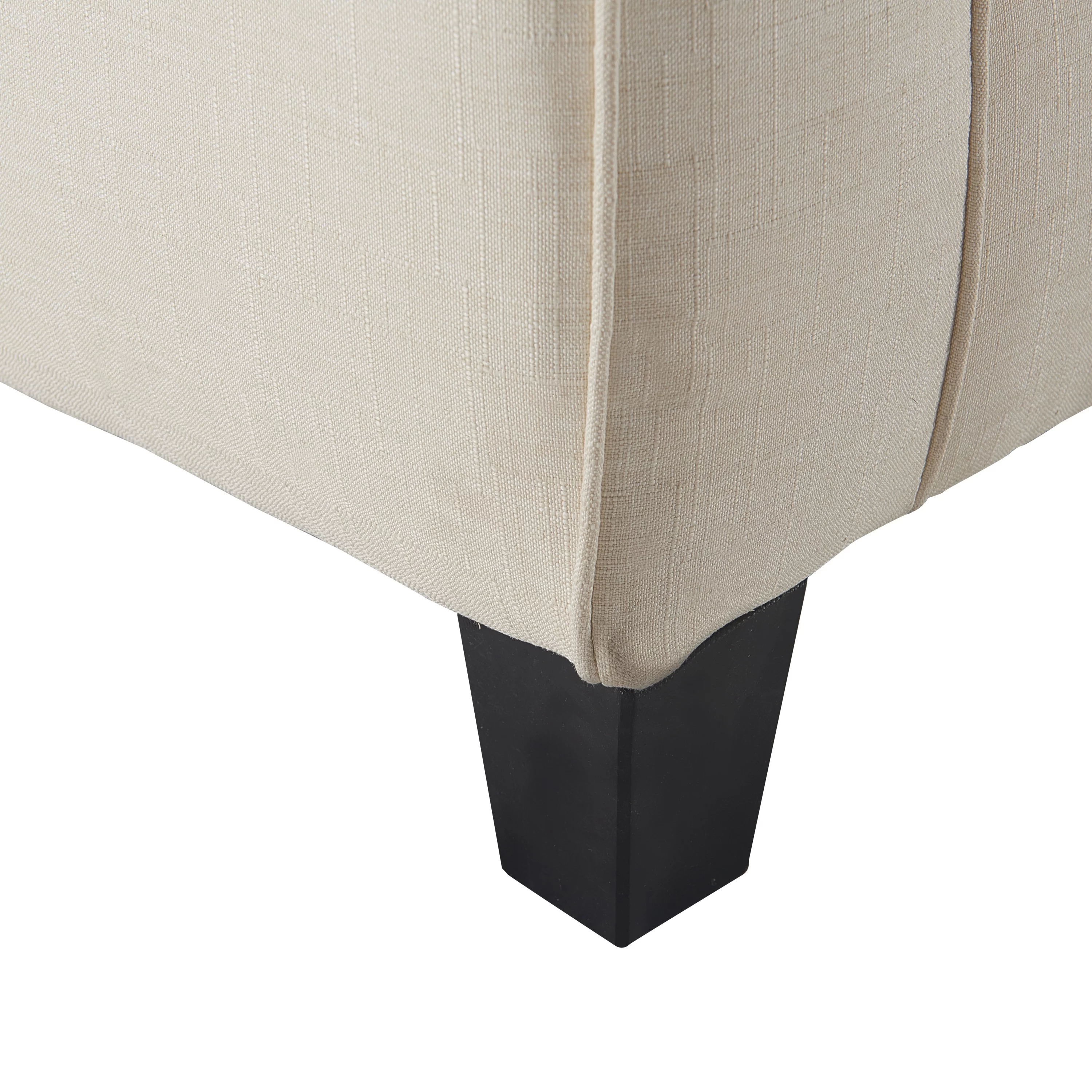 Serta Palisades Modern Track Arm 61-inch Loveseat, Buttercream Fabric