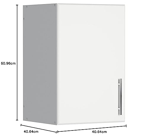 Prepac Elite 16 inch Stackable Wall Cabinet, Black