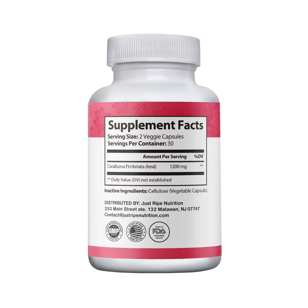 Fruits & Veggies 180 caps + Caralluma Fimbriata Supplement by Just Ripe