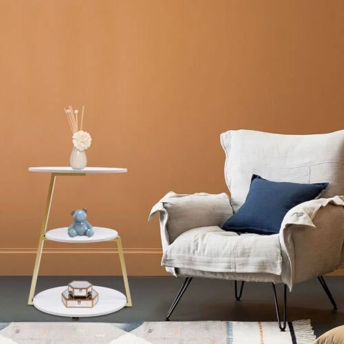 3-Tier End Table Living Room Sofa Side Snack Table Coffee Tray Under Sofa Table