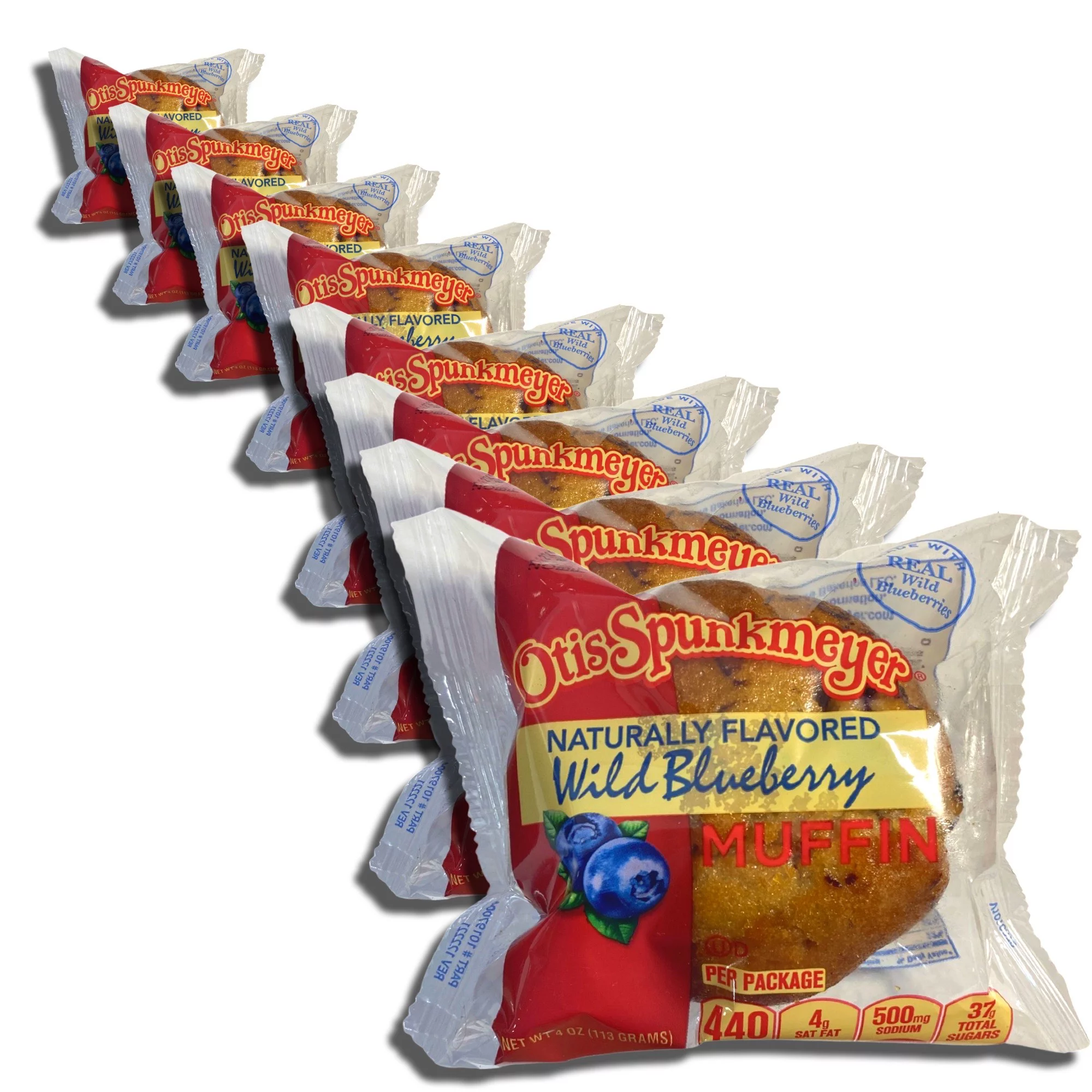 Tribeca Curations | Individually Wrapped Wild Blueberry Muffins by Otis Spunkmeyer | 4 Ounce | Pack of 12