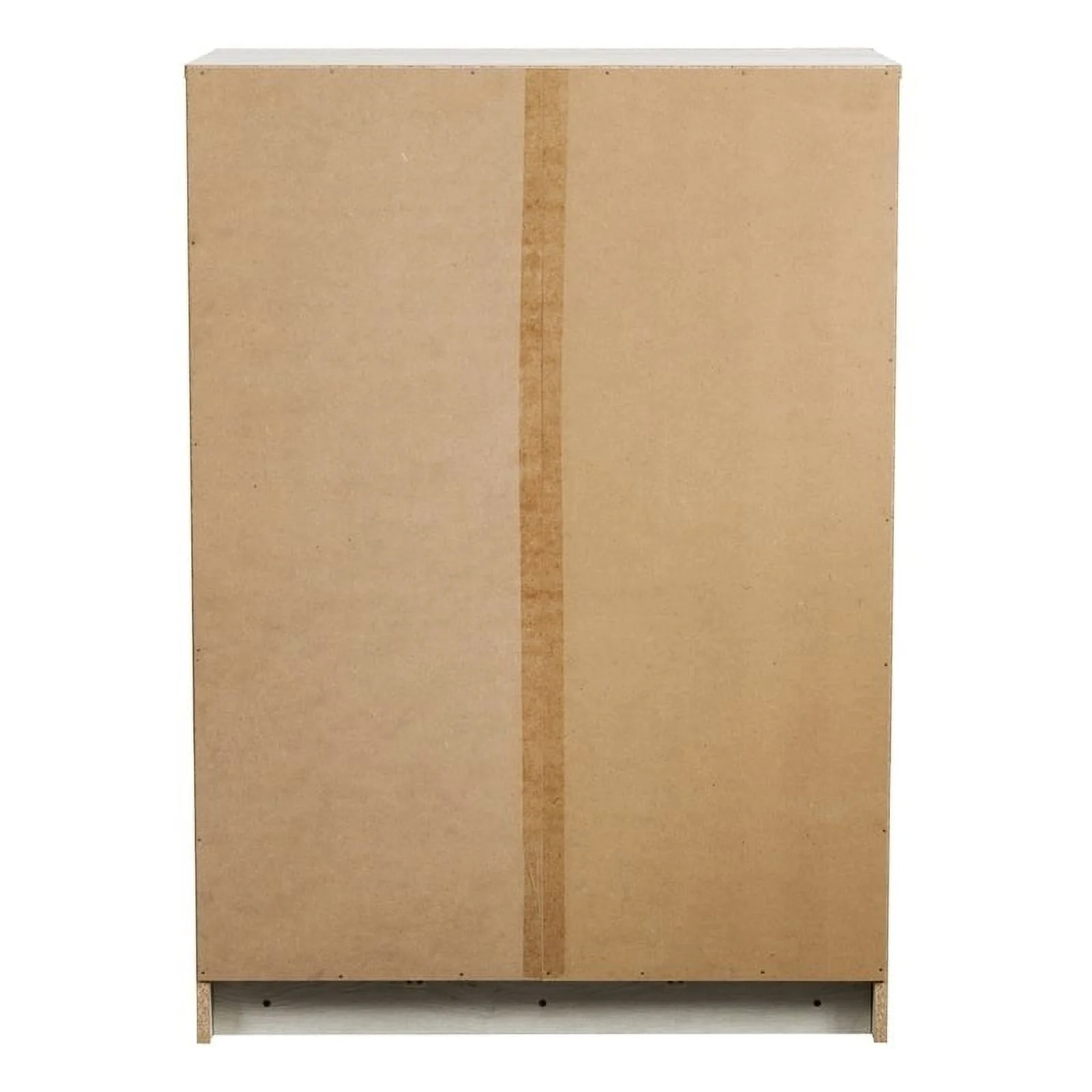 Bowery Hill 5-Drawer Mid-Century Engineered Wood Tall Dresser in White