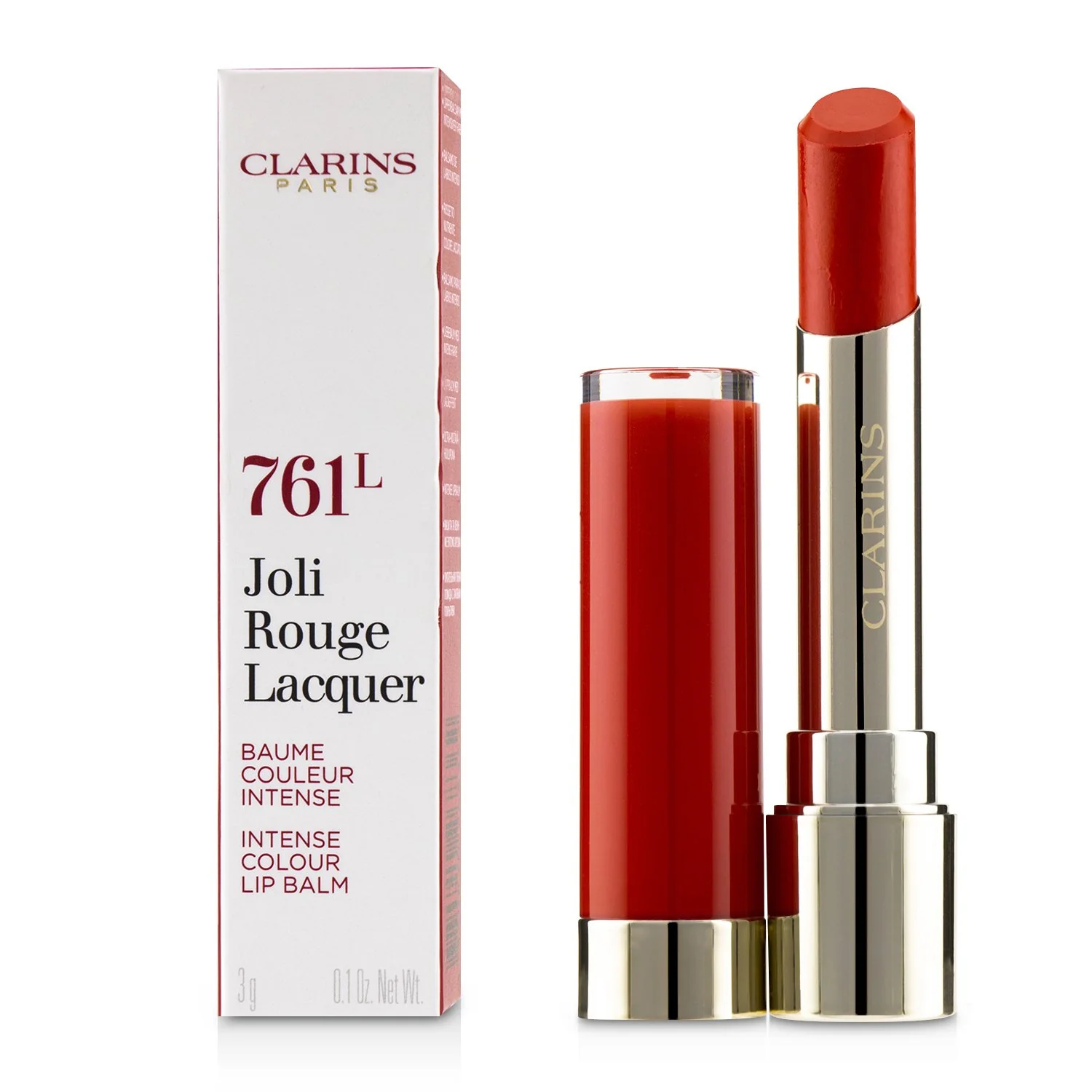 Clarins Joli Rouge Lacquer - # 742L Joli Rouge (Box Slightly Damaged)  3g/0.1oz