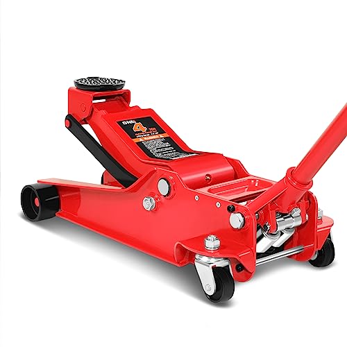 DNA MOTORING TOOLS-00235 Low Profile Hydraulic Trolley Service/Floor Jack, 3 Ton (6000 lbs) Capacity, Lifting Range 3