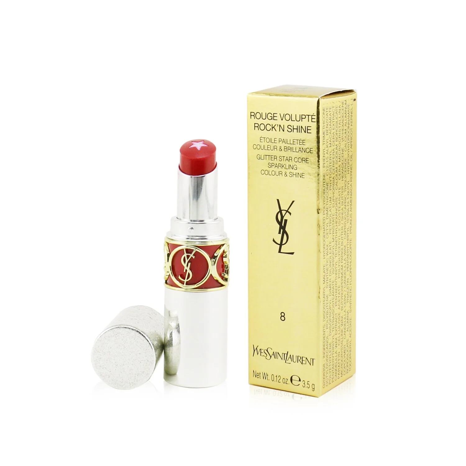 Yves Saint Laurent Rouge Volupte Rock'N Shine Lipstick - # 01 Nude Solo  3.5g/0.12oz