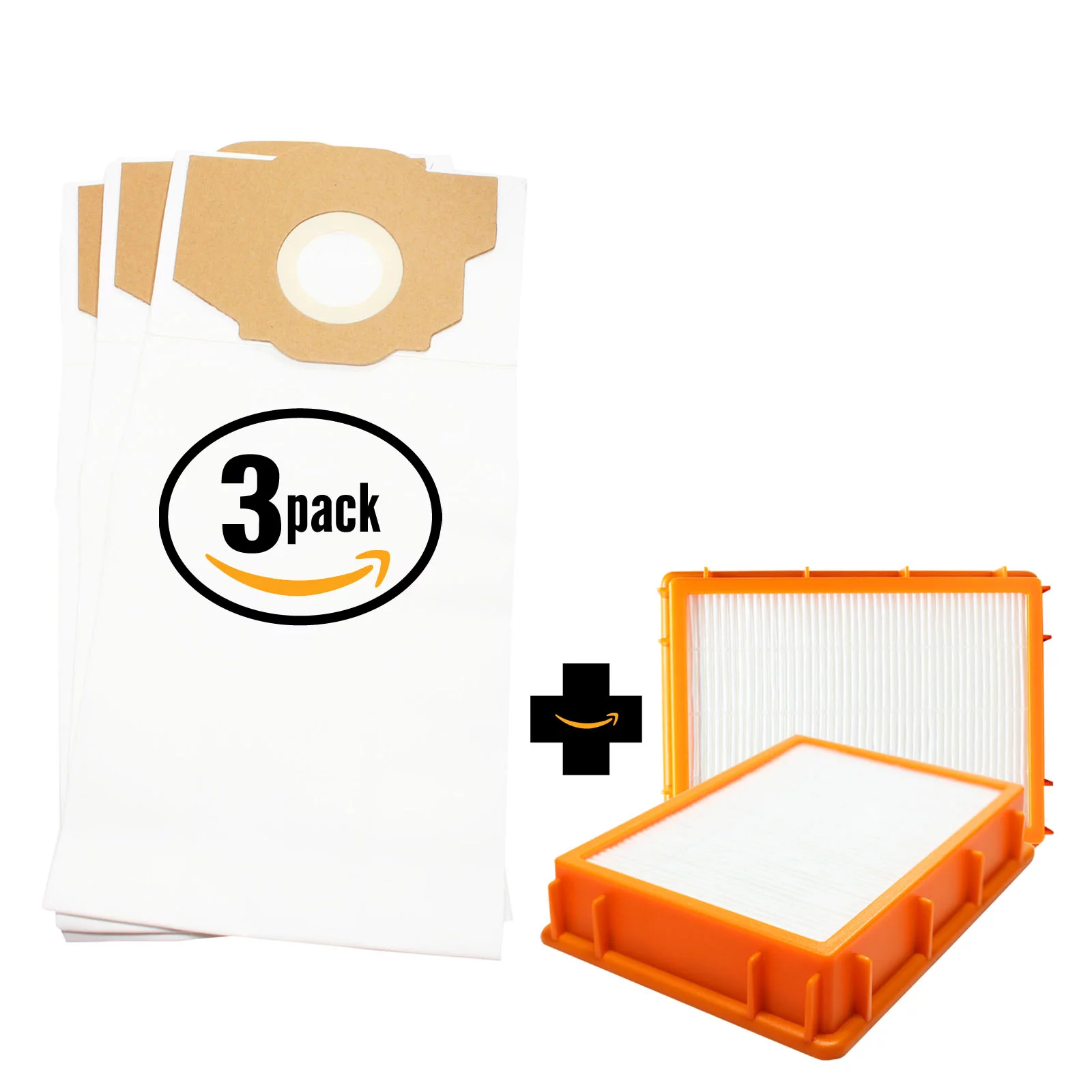 9 Replacement Eureka 4870F-1 Vacuum Bags & 2 HEPA Filter - Compatible Eureka Style RR Vacuum Bags & HF-2 Filter