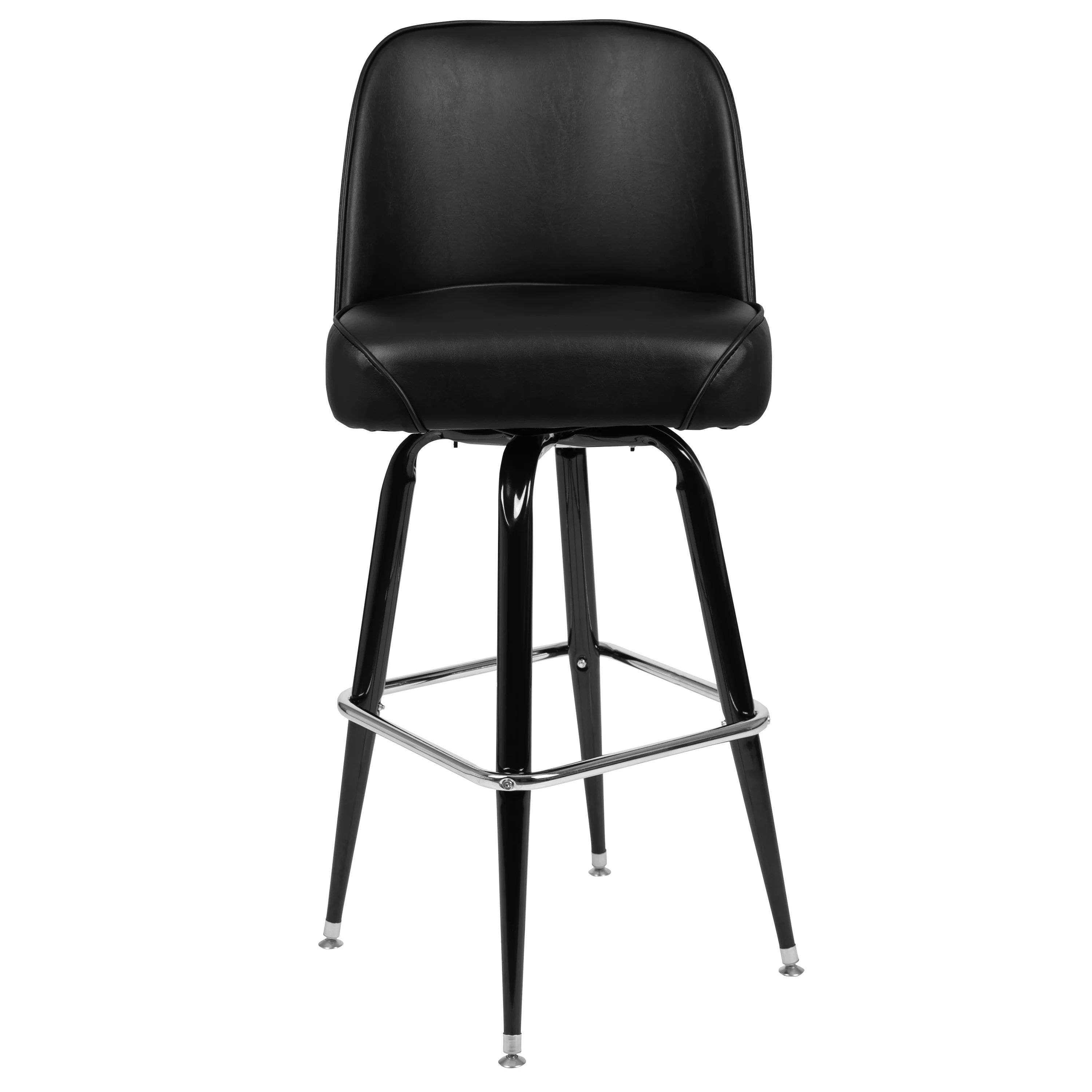 Flash Furniture James 2 Pack Metal Barstool with Swivel Bucket Seat