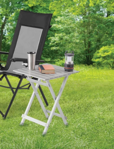 Ozark Trail Aluminum Camping Table, Silver