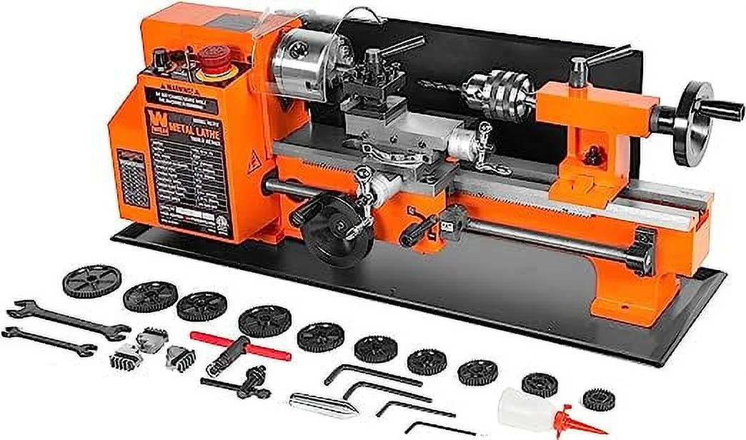WEN 7-by 12-Inch Benchtop Metal Lathe, Variable Speed, Two Direction
