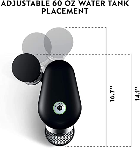 Nespresso Vertuo Plus Coffee and Espresso Maker by Breville, Ink Black with Aeroccino Milk Frother