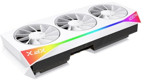 XFX Swift AMD Radeon RX 9060 XT OC White Gaming Edition with 8GB GDDR6 HDMI 2xDP, AMD RDNA 4 RX 9060XT RX-96TSW8GWQ