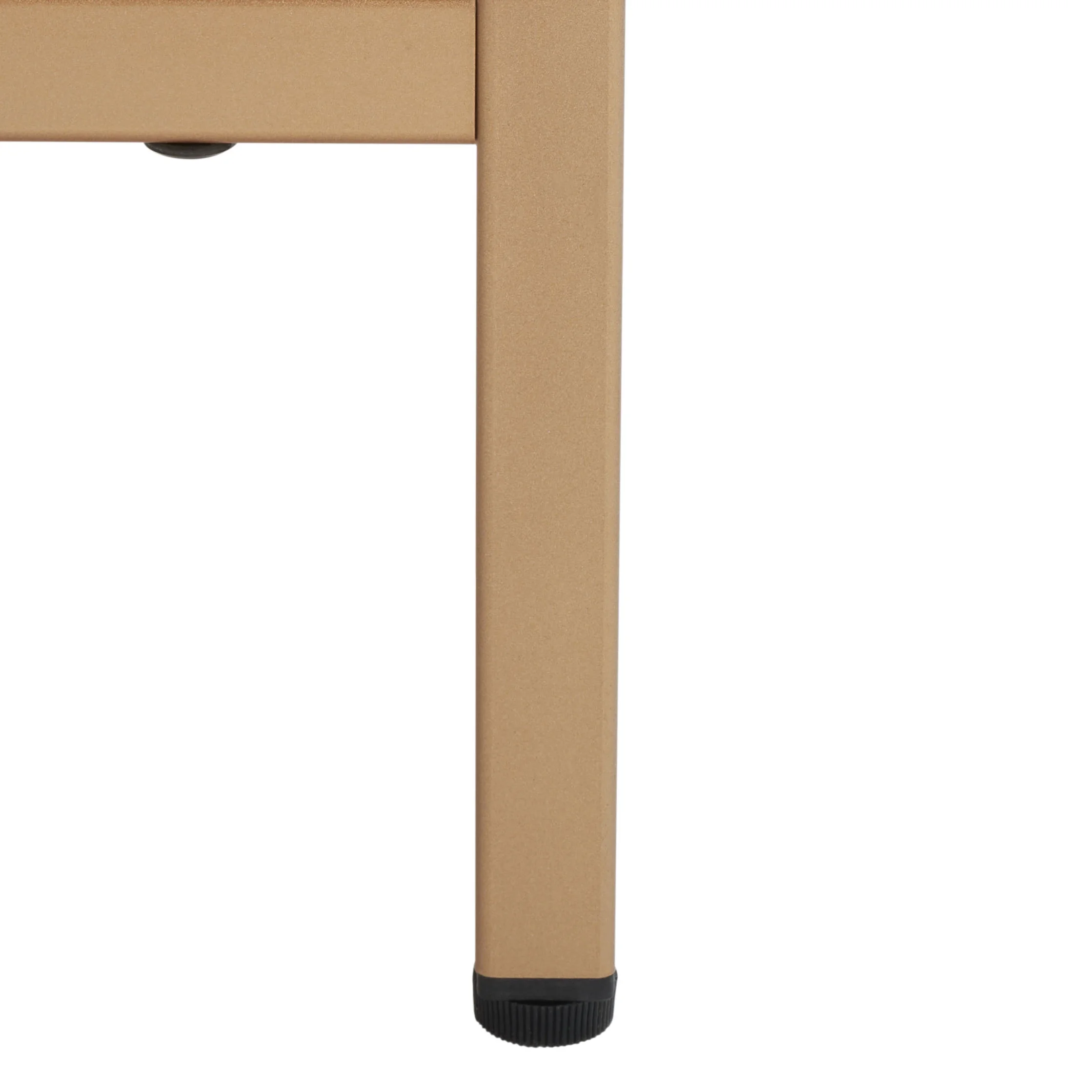 SAFAVIEH Lylia 2 Drawer Nightstand, Distressed Black/Gold Legs/Gold Handle (22.1 in. W x 15.7 in. D x 22.8 in. H)