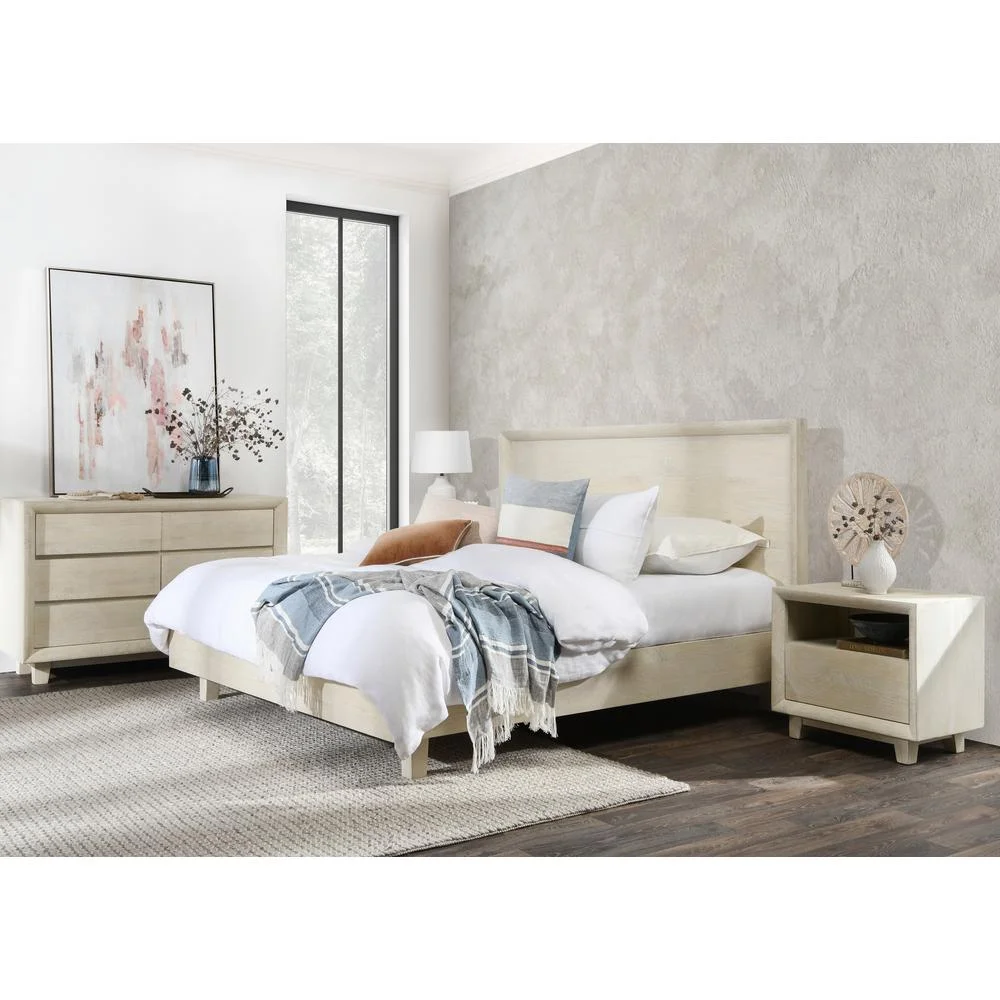 Classic Home Reece Mango Wood Queen Bed in White