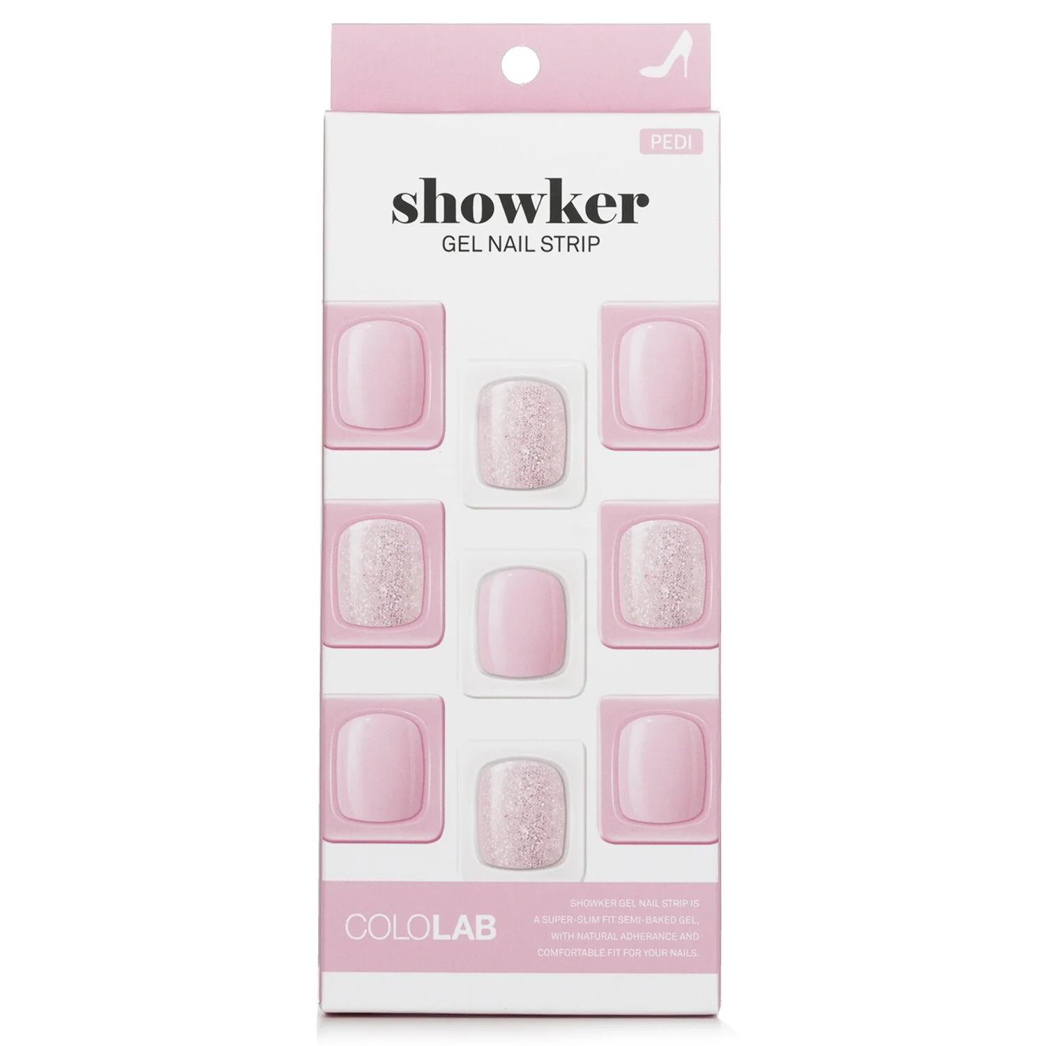 Cololab Showker Gel Nail Strip # CNG803 Twinkle Moonlight  1pcs