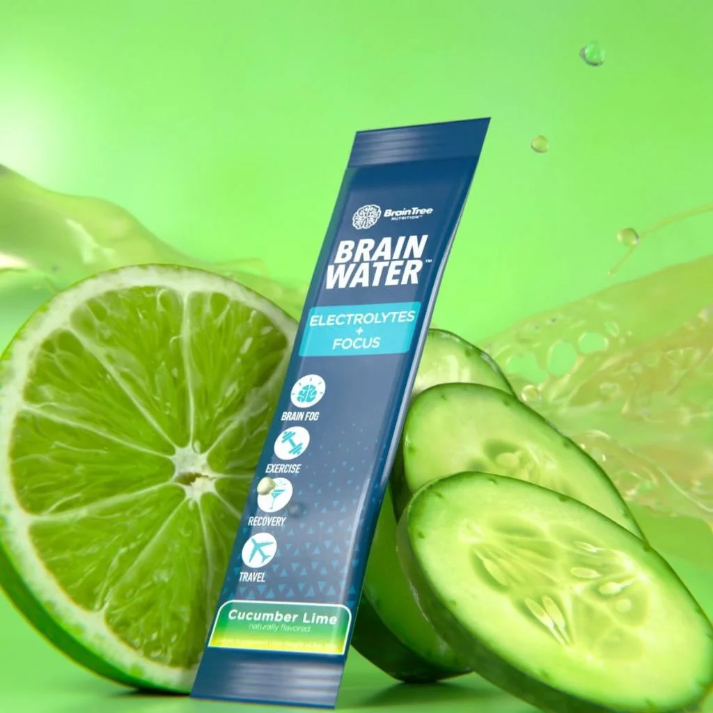 Brain Water: Electrolytes + Focus (Cucumber Lime 30 Pack)
